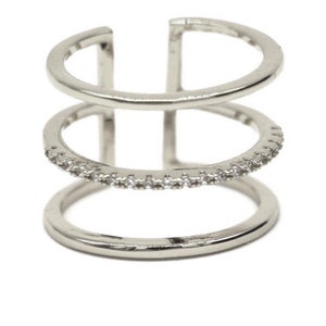 925 Sterling Silver and zirconia Ring