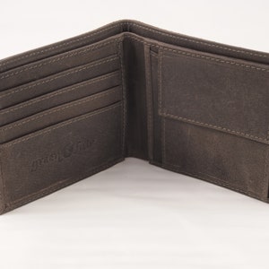 Classic FAIRTRADE made of black brown eco-leather, handmade - 3-in8-25-015-08