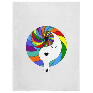 Minky Blanket - Yin Yang Girl Crown 1