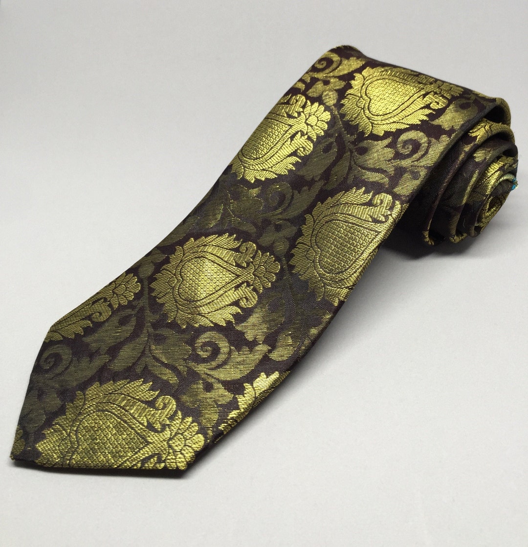 Navy and Gold Tie, Handcrafted Men's Necktie Etsy