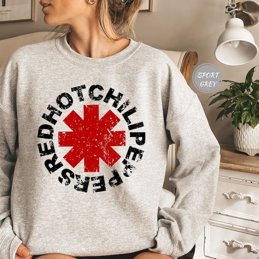 Red Hot Chili Peppers Sweatshirt, Black Summer Tshirt, Red Hot Chili