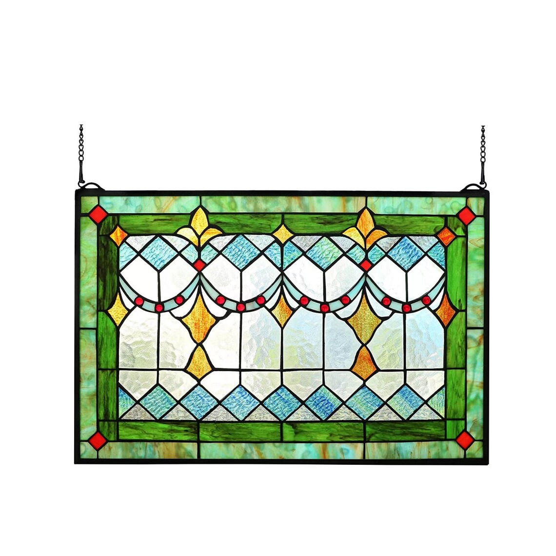 Tiffany Style Buntglas Grün Fenster/Wand paneele Etsy