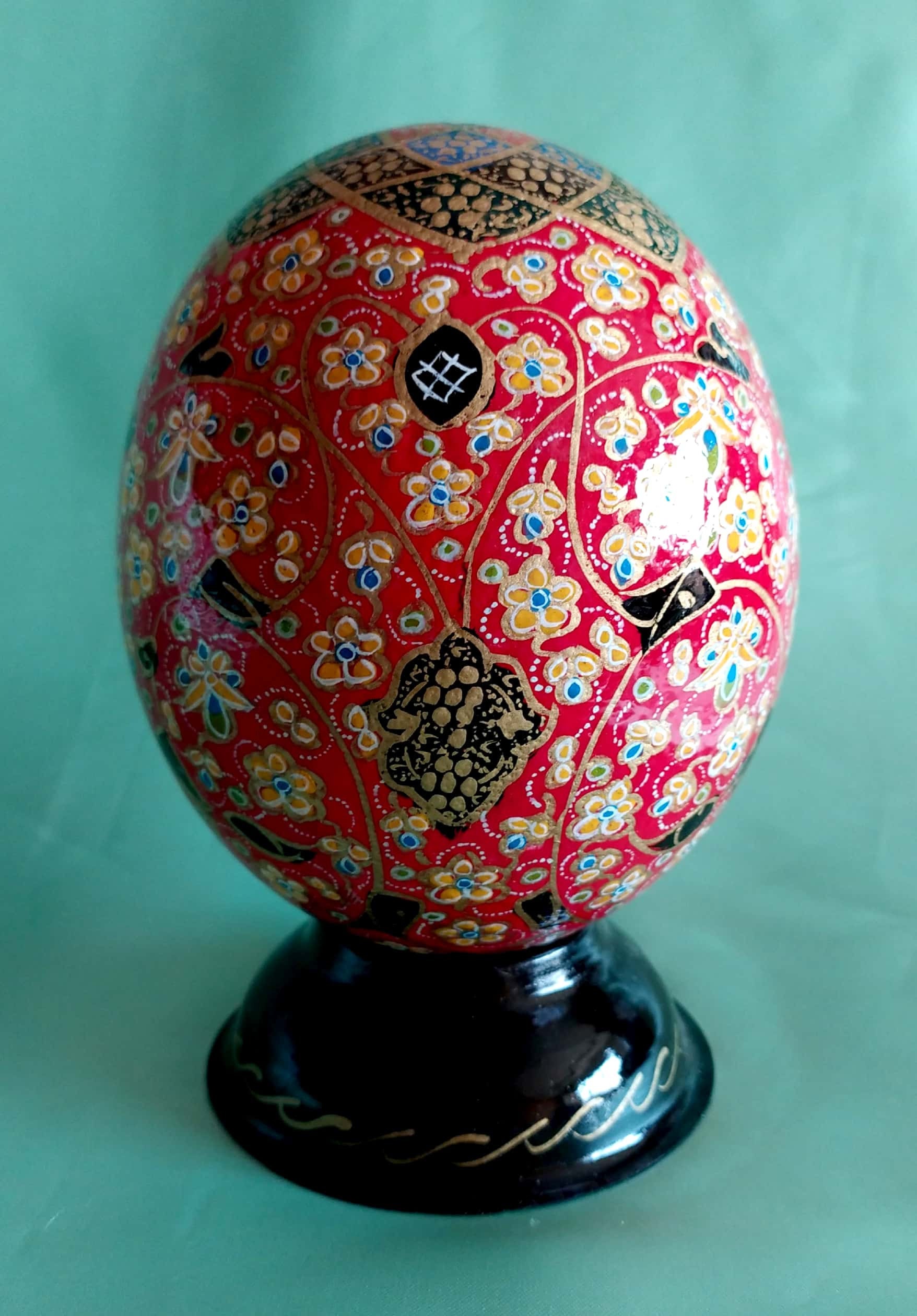 Hand Painted Ostrich Egg Painted Egg Handpainted Ostrich Egg Etsy