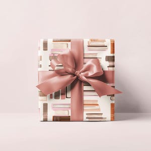 Book Wrapping Paper, Book Lover Gift Wrap, Literary Gift Wrap, Reader Gift Wrap, Vintage Book Theme Paper, Library Gift Wrap