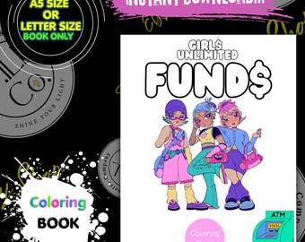 Livro de colorir do desafio de economia: orçamento para adolescentes/adultos (download digital)