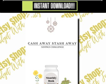 A5 Savings Challenge Book: Monthly Budget Planner