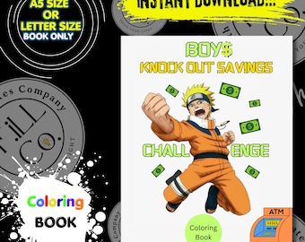 Livro de colorir do desafio de poupança: Finanças para adolescentes/adultos (PDF)