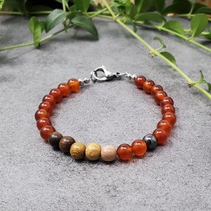 TOGETHER STRONG Bracelet- Carnelian Courage Confidence Bracelet-Unity Strength Vitality Bracelet