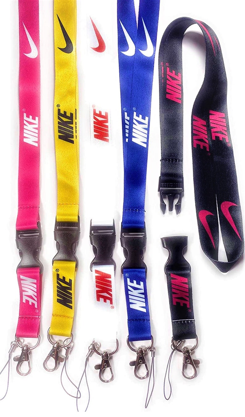 5 pack Nike lanyard For keys ,ID CARD Badge PURSE to hold & The Loops can use hold cell phone camera 5 Cool Straps 