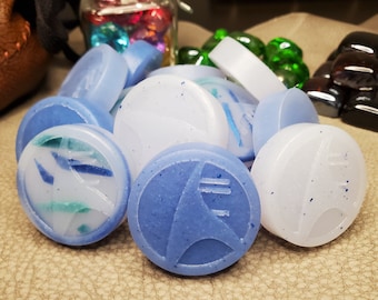 Monedas de flan de calamares blanditas