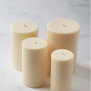 Classic Rapeseed Pillar Candle, 60mm, unscented