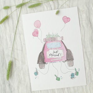 Wedding congratulations card, wedding congratulations postcards