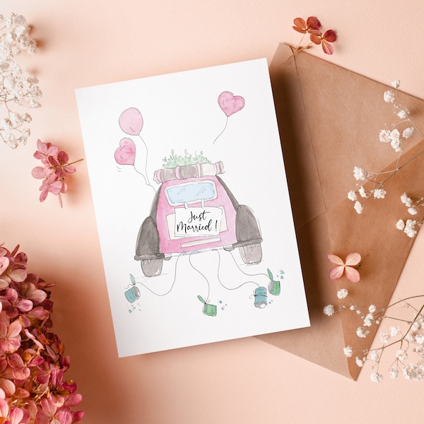 Carte félicitations mariage, postcards wedding congratulations