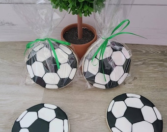 Soccer Ball Sugar Cookies