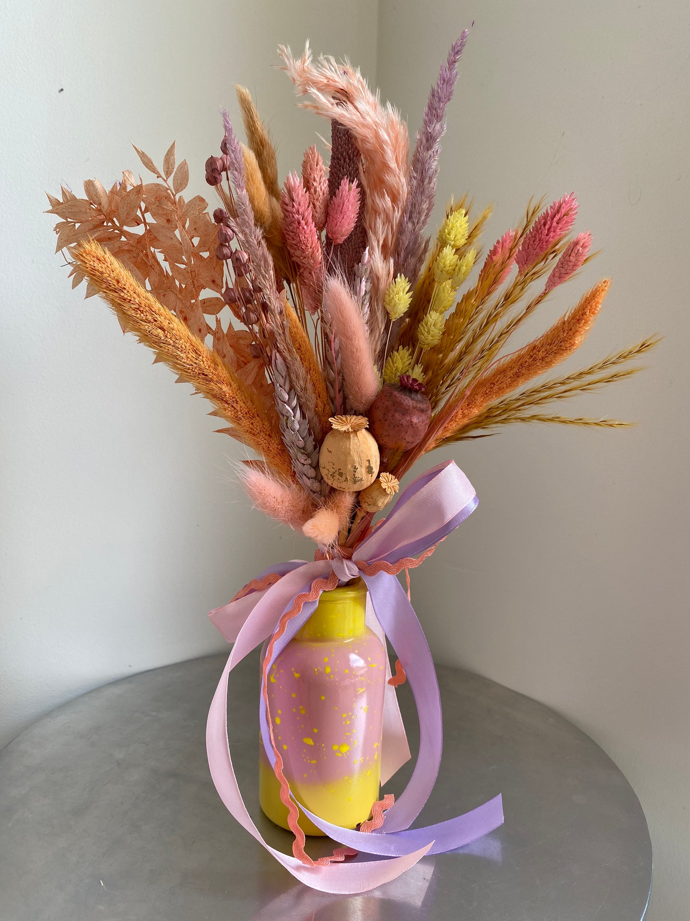 Mini Bouquet Dried Flowers Dried Floral Bouquets Gifts Etsy