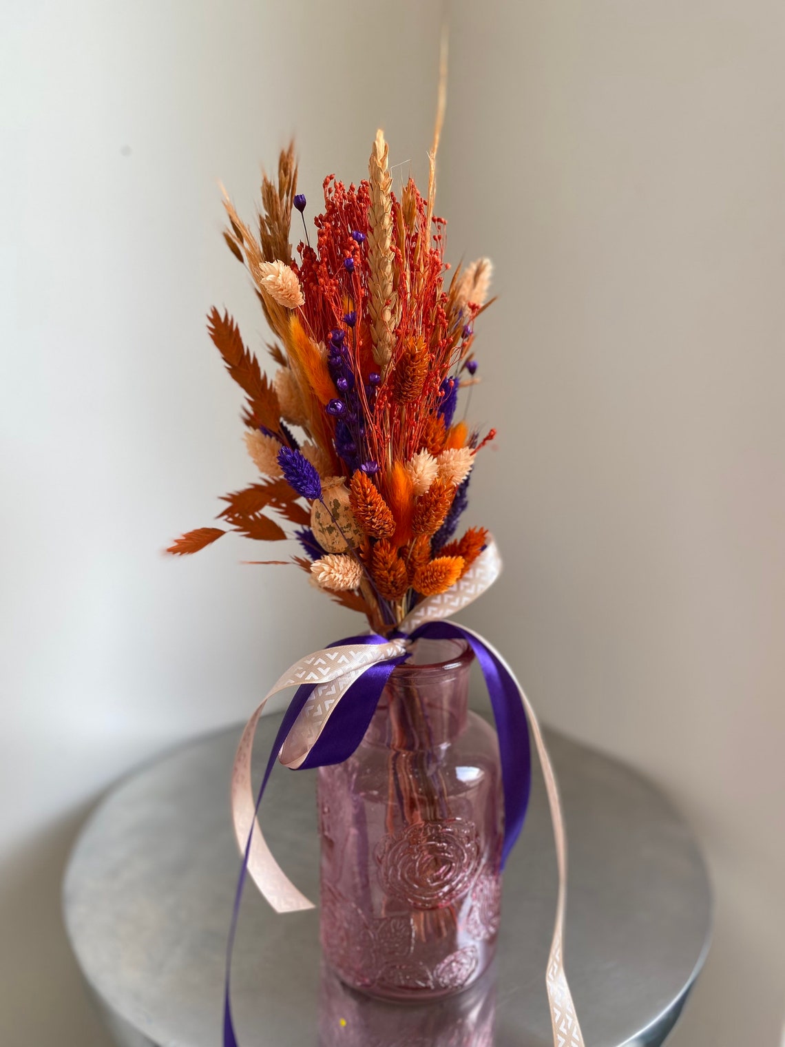 Teachers Gift Dried Flowers Dried Floral Bouquets Mini Etsy