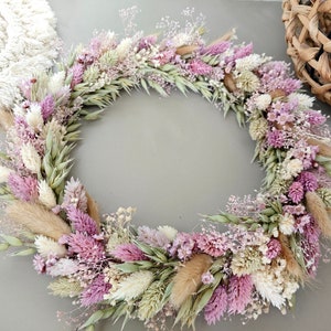 Dried flower wreath | Door wreath | Dried flower ring | Wedding | Gift | Flower wreath | Decoration | Eucalyptus | Window decoration | Spring