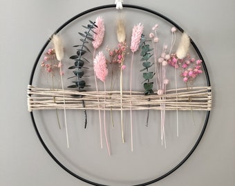 Trockenblumenkranz | Türkranz | Trockenblumenring | Hochzeit | Geschenk | Wanddeko | Deko | Eucalyptus | Fensterdeko | Frühling