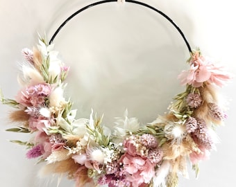 Dried flower wreath | Door wreath | Dried flower ring | Wedding | Gift | Flower wreath | Decoration | Eucalyptus | Window decoration | Spring