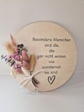 Personalized gift for girlfriend | Birthday gift for girlfriend | Personal gift for special people | Wooden sign with dried flowers
