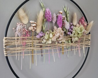 Trockenblumenkranz | Türkranz | Trockenblumenring | Hochzeit | Geschenk | Wanddeko | Deko | Eucalyptus | Fensterdeko | Frühling