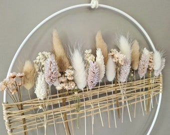 Trockenblumenkranz | Türkranz | Trockenblumenring | Hochzeit | Geschenk | Wanddeko | Deko | Eucalyptus | Fensterdeko | Frühling