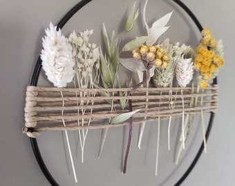 Trockenblumenkranz | Türkranz | Trockenblumenring | Hochzeit | Geschenk | Wanddeko | Deko | Eucalyptus | Fensterdeko | Frühling