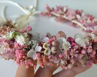 Trockenblumenkranz | Kopfkranz | Haarkranz | Blumen | boho | Kranz | Trockenblumenkranz | Hochzeit | Sommer