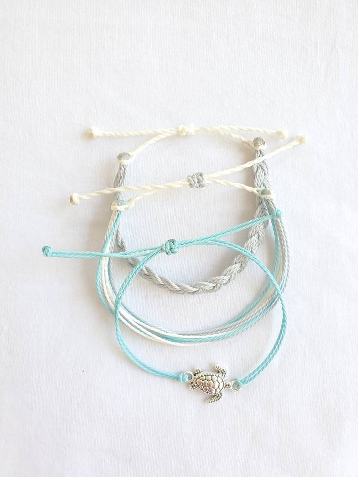 Pura Vida inspired Beach turtle string bracelet set ocean Etsy