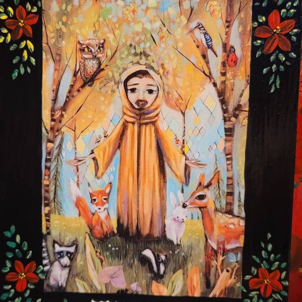 St Francis Of Assisi Picture Wall Hanging Retablo