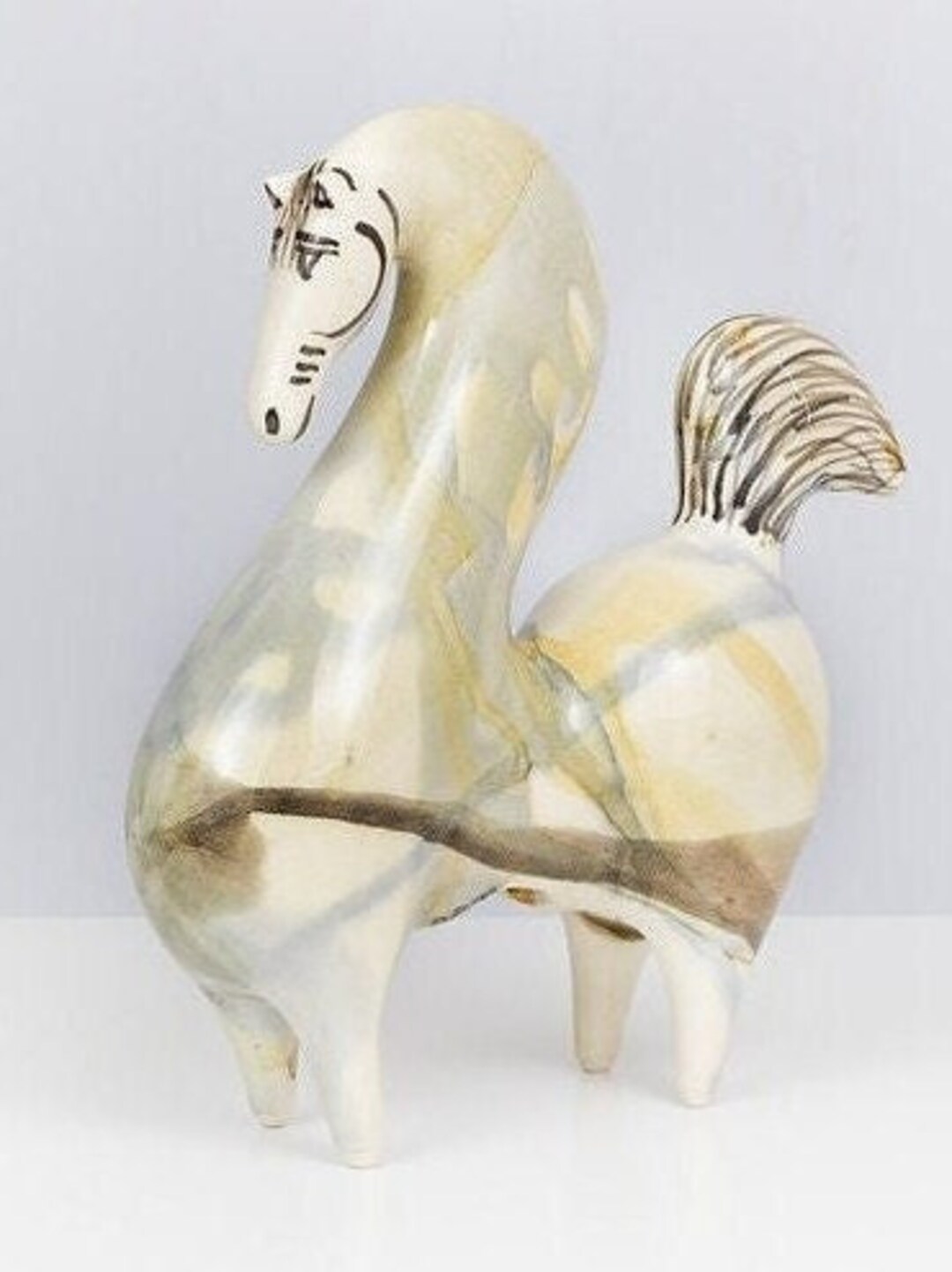 Ceramic Horse Statue Etsy
