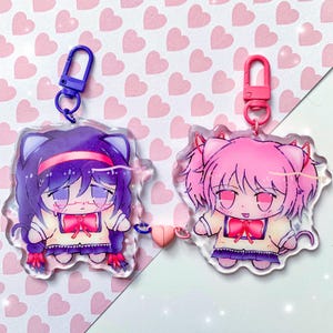 Madoka + Homura | Link Acrylic Charms