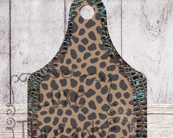 Leopard and Leather Ear Tag