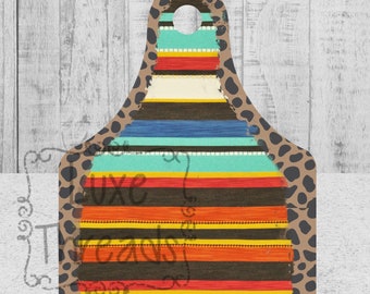Serape and Leopard Ear Tag
