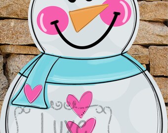 Snowman-Pink