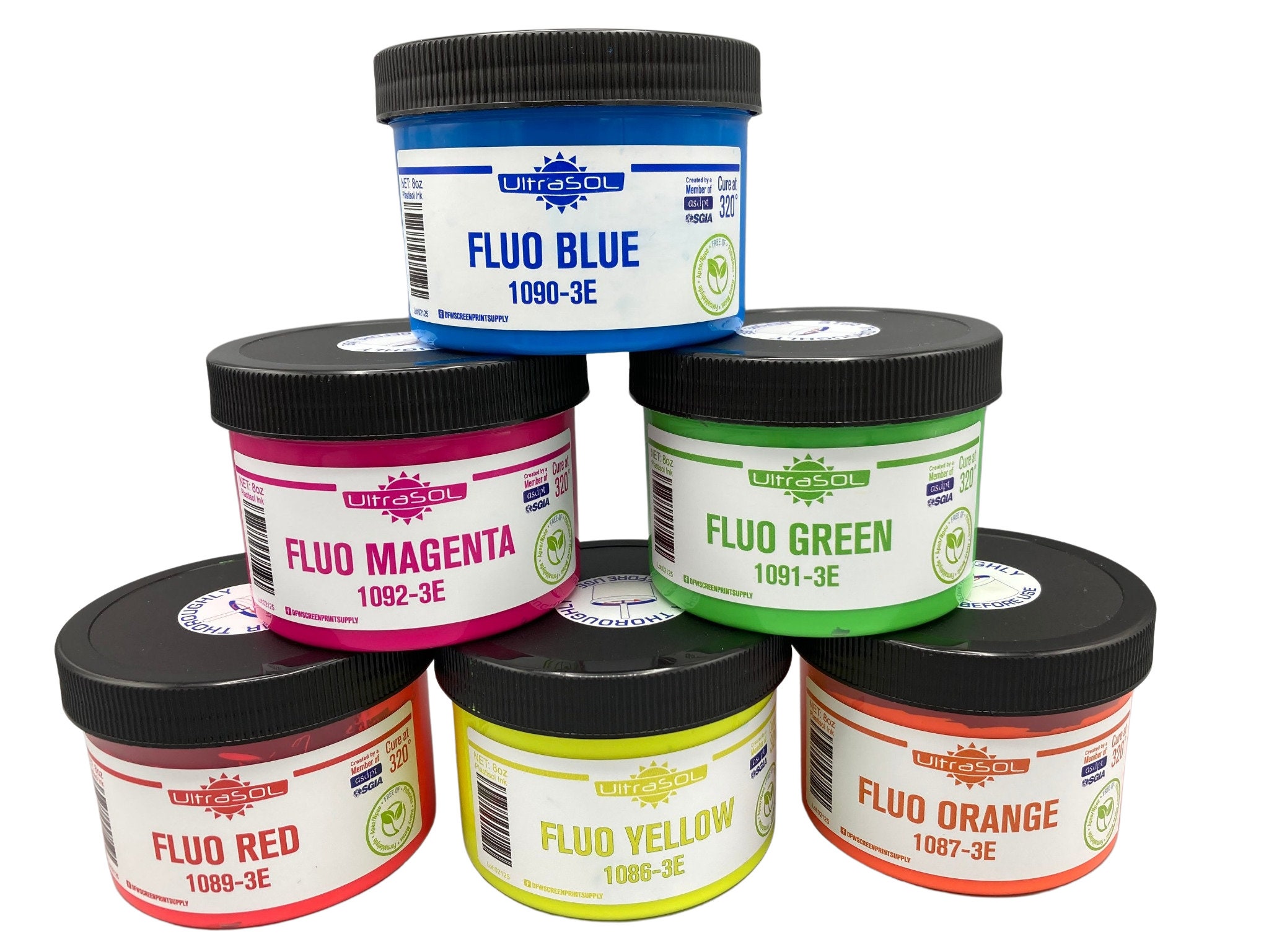 Serigrafía Plastisol Tinta Fluorescente Colores Ultrasol Marca Etsy