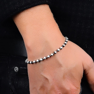 Silver Bead Chain Bracelet , İtalian Ball Bead Chain Bracelet , 925k Sterling Silver Bracelet , Silver Chain Bracelet , 925k Sterling Silver