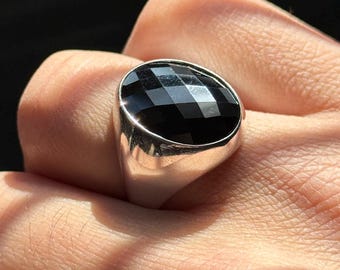 ANILLO BAÑADO EN PLATA DE LEY ACABADO LISO Y ORMA CUADRADA - Anillo