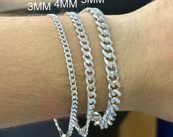 925 Sterling Silver Miami Cuban Chain / Bracelet