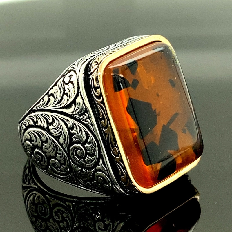 Mens Ring With Stone - Etsy