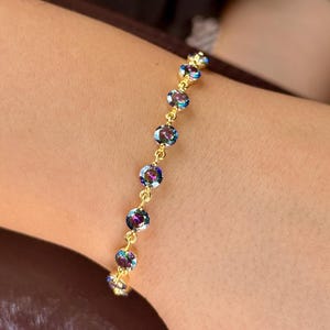 Bracciale con Topazio Rotondo Miluna