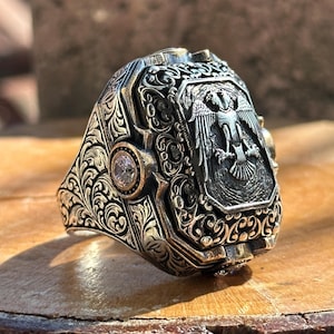 MOTO(モト)EAGLE RING(イーグル リング) Onyx Eagle Ring - Etsy