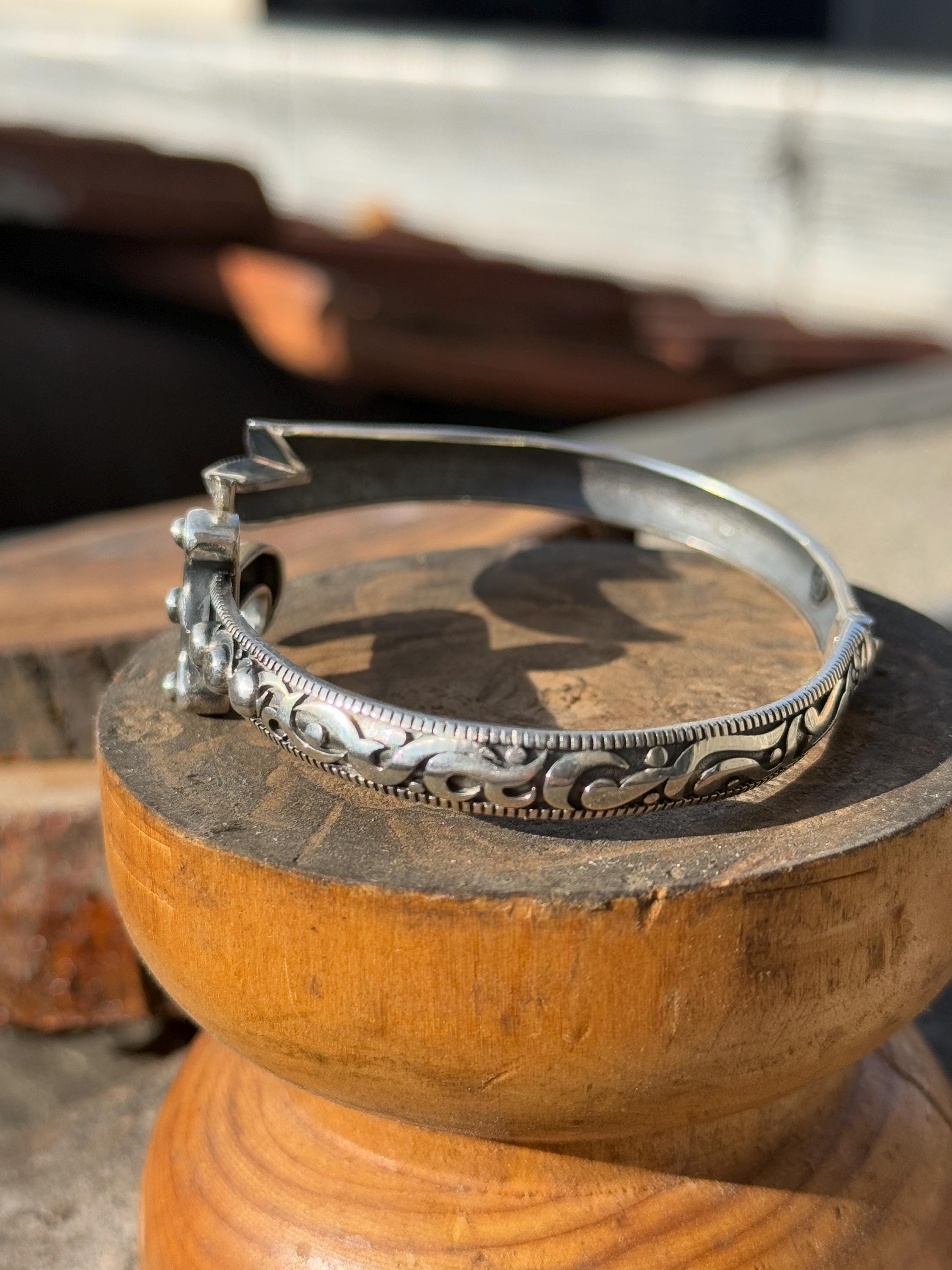 Silver Sword Bracelet , Mens Ruby Stone Zulfiqar Bracelet