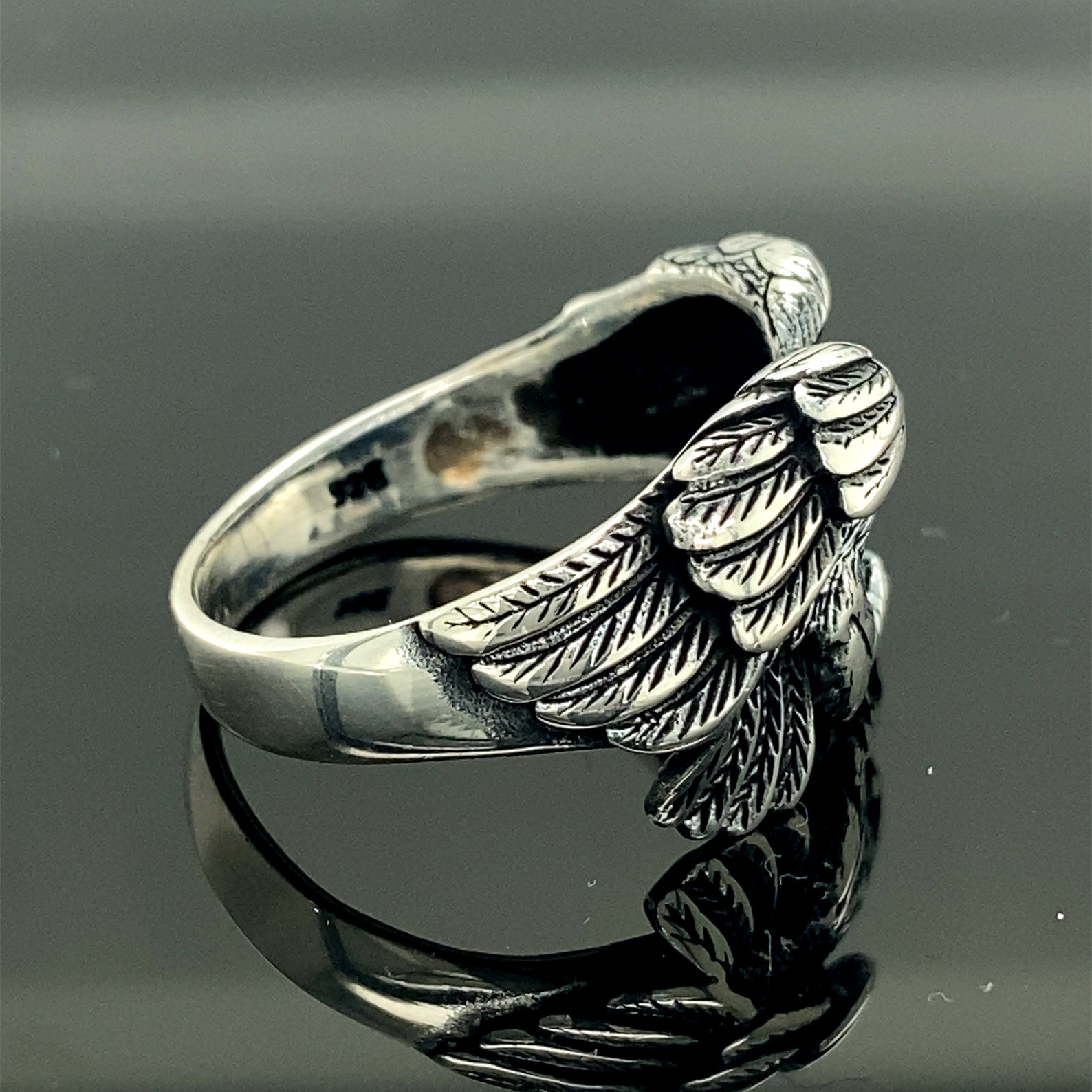 Eagle Ring Handmade Eagle Ring in Sterling Silver Silver Etsy
