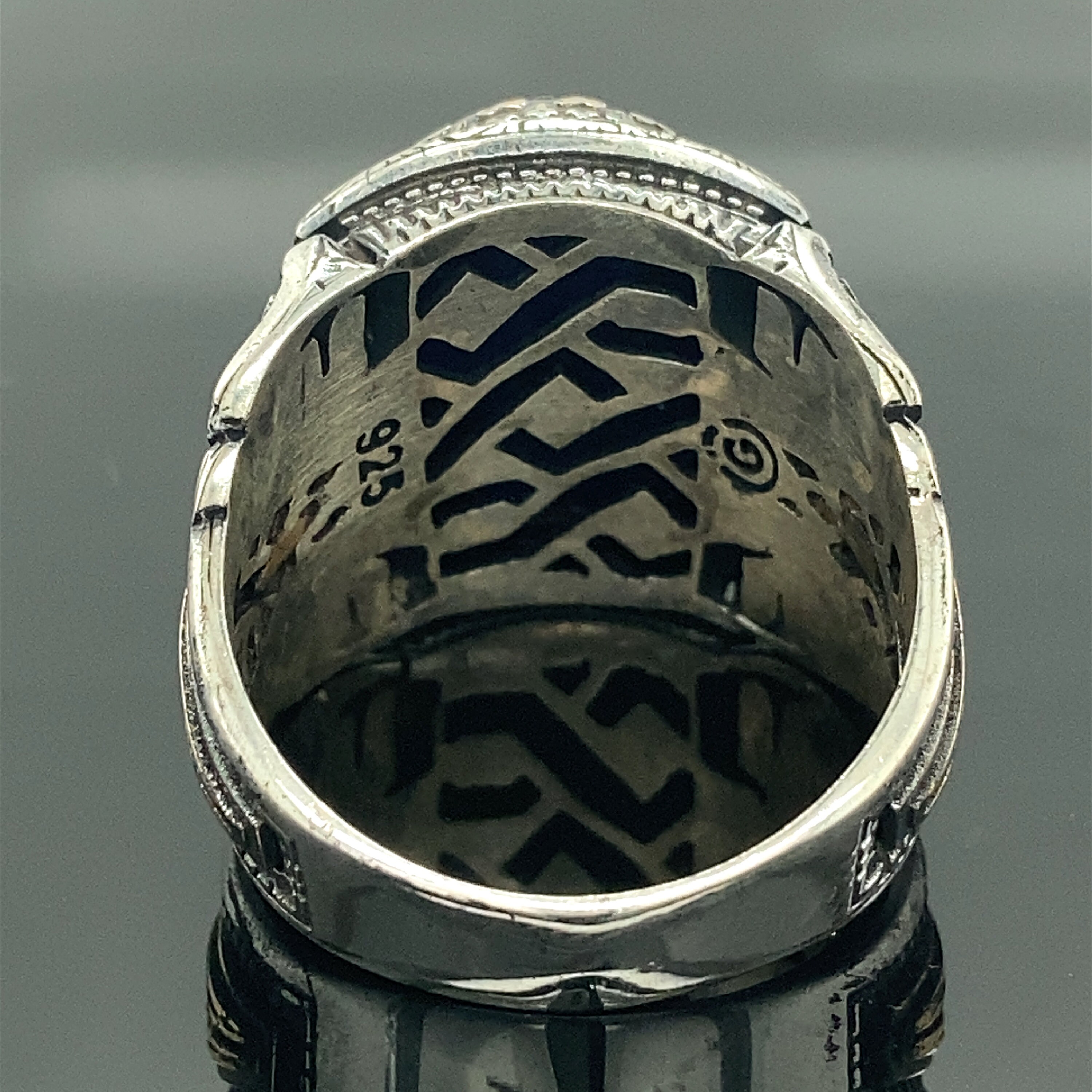 ＊NEW＊トルコ製 ハンドメイド メンズリング シルバー925（ラピスラズリ） ✱NEW✱トルコ製 ハンドメイド メンズリング シルバー925 (ブルー