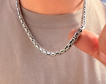 SILVER ヴィンテージ ビザンチンチェーン バリ 長さ46cm ネックレス