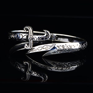 Silver Sword Bracelet , Handmade Bracelet , Mens Zulfiqar Bracelet , Adjustable Sword Bracelet , Warrior Bracelet , 925k  Silver Bracelet