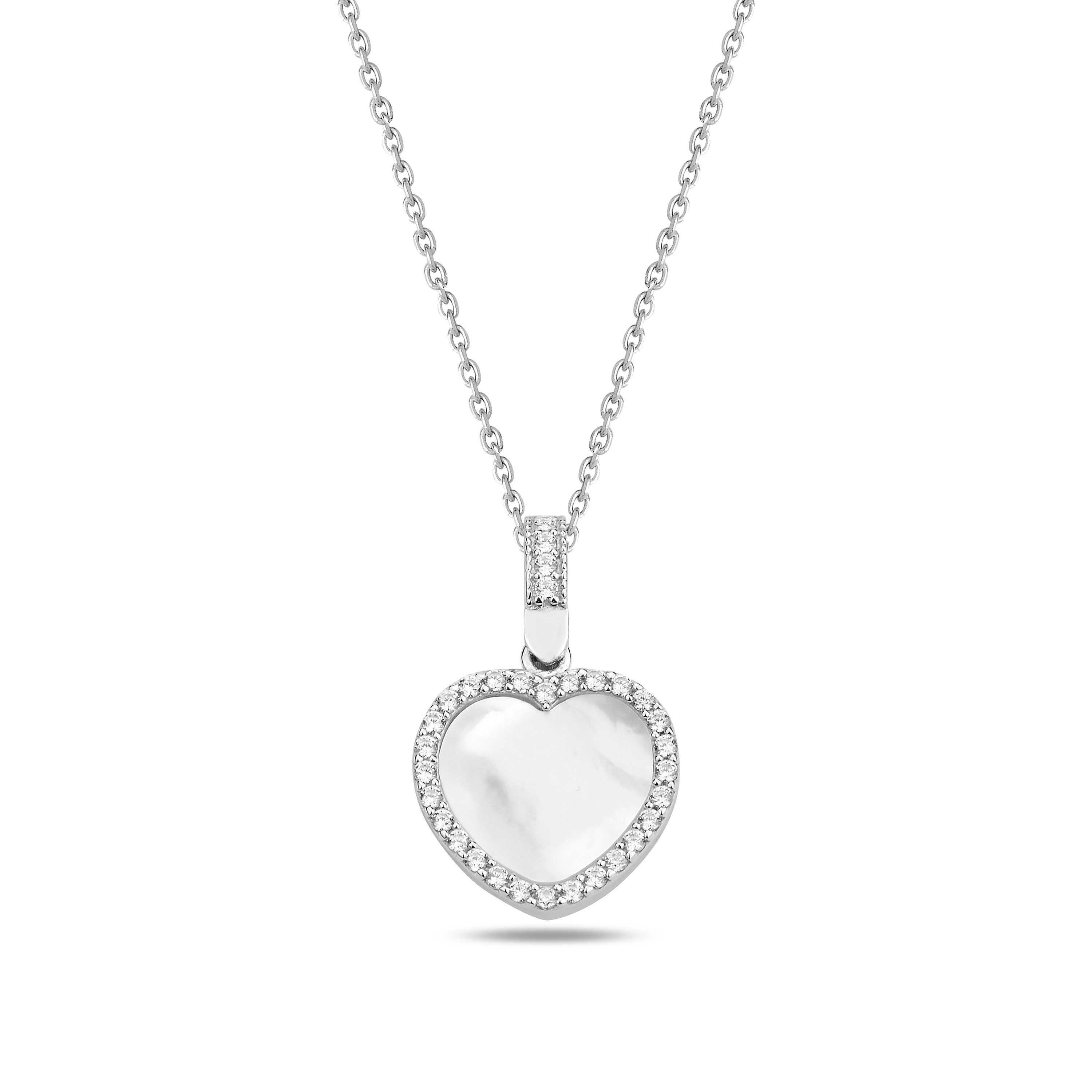 ★ROSEMONT★ Silver mother-of-pearl heart earrings necklace 965502_180_SS_avt.jpg?sw=800&