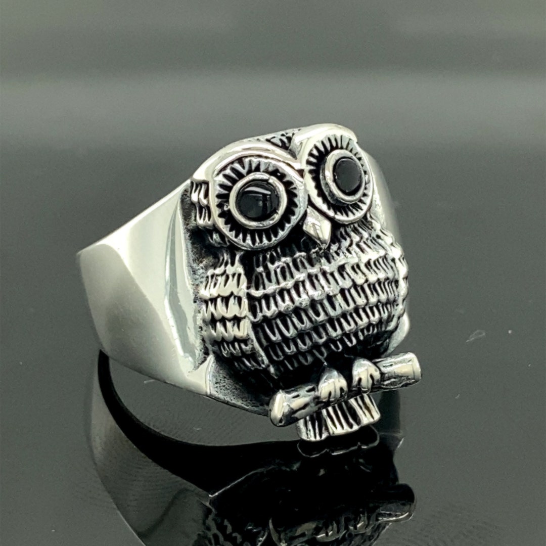 Buy online Flighty Silver Owl Ring from fashion jewellery for Women by Stri  Accessories for ₹199 at 0% off | 2024 Limeroad.com