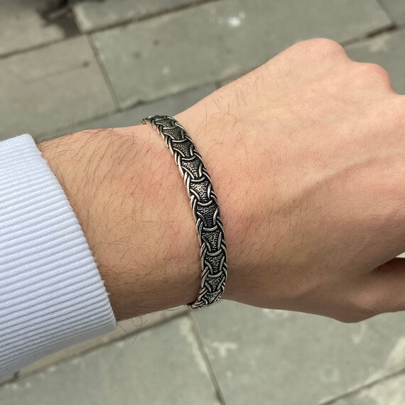 Etsy silver 2024 cuff bracelet